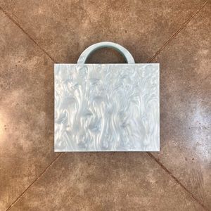 Blue cube tote bag by 8 other reasons handbag
